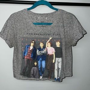 Awake Brand The Breakfast Club Movie Cropped T-Shirt